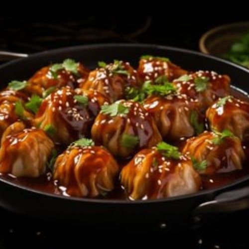 Chicken Manchurian Momos